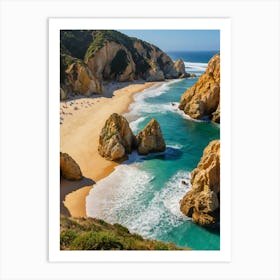 Beach In Portugal 3 Art Print