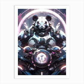 Futuristic Panda 1 Art Print