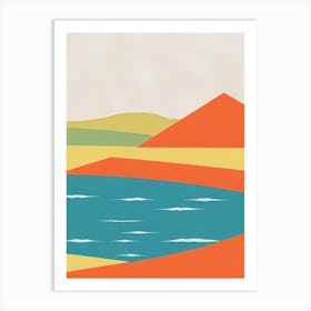 Ka'Anapali Beach Maui Hawaii Midcentury Art Print