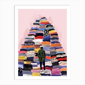 Pile Of Clothes 13 Art Print