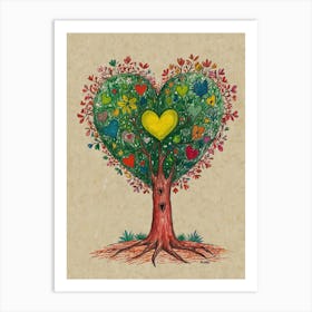 Heart Tree 9 Art Print