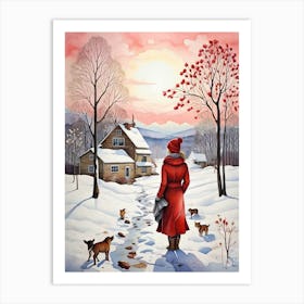 Winter In The Country Art Print