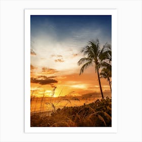 BONITA BEACH Romantic Sunset Art Print