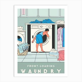 Front Loading Laundry Art Print