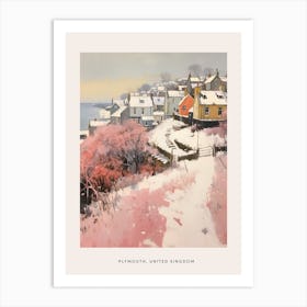 Dreamy Winter Painting Poster Plymouth United Kingdom 2 Art Print