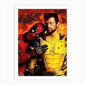 Deadpool And Wolverine 7 Art Print