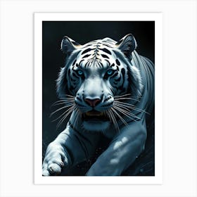 White Tiger - Diverse Art Illustration 98 Art Print