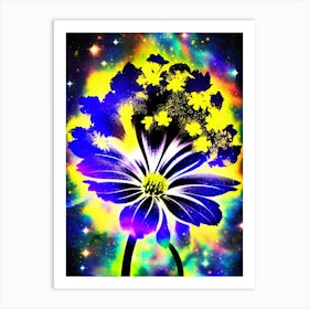 Galaxy Flower Art Print