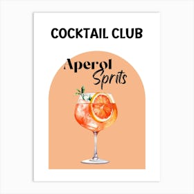 Cocktail Club Apero Spirits Art Print