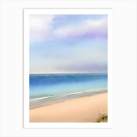 Formby Beach, Merseyside Watercolour Art Print