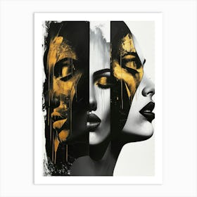 Black And Gold 59 Art Print