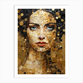 Gold Face Art Print