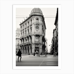 Milan, Italy,  Black And White Analogue Photography  4 Art Print