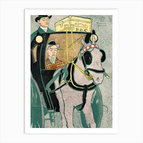 Man In Carriage (1896), Edward Penfield Art Print
