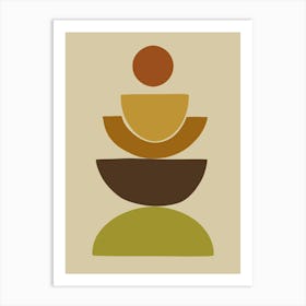 Abstract Buddhist Temple Art Print