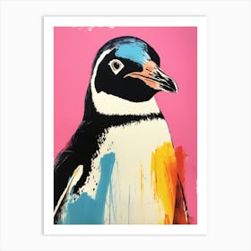 Andy Warhol Style Bird Penguin 4 Art Print