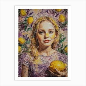 Lemon Girl 1 Art Print