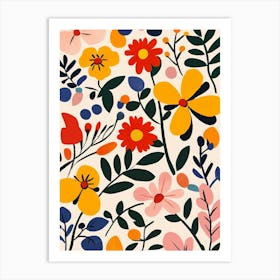 Floral Pattern 4 Art Print