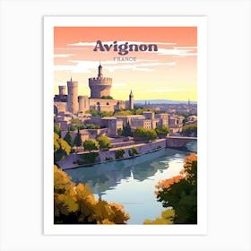 Avignon France Palais des Papes Travel Art Art Print