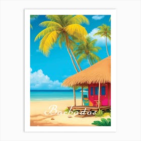 Barbados Beach Art Print