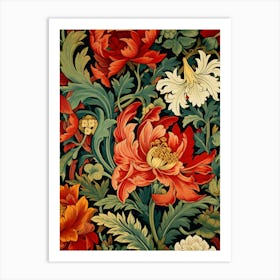 Floral Wallpaper 25 Art Print