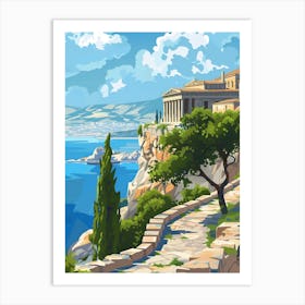 Acropolis In Greece Art Print