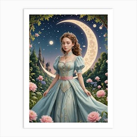 Crescent Moon Princess Art Print