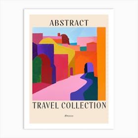 Abstract Travel Collection Poster Morocco 2 Art Print