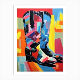 Matisse Inspired Cowgirl Boots 9 Art Print