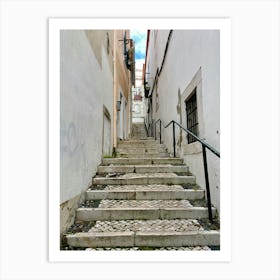 Stairs In Lisbon Art Print