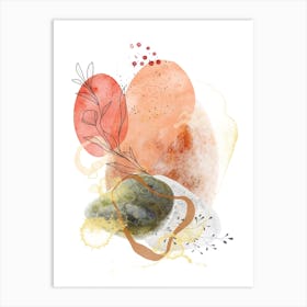 Abstract Watercolor Painting 9 Art Print