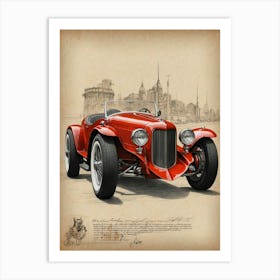 Old Fashioned Car Art Print