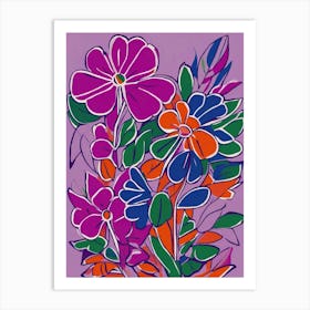 Violet Lilac Flowers Art Print