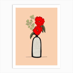 Poppy Vase Art Print