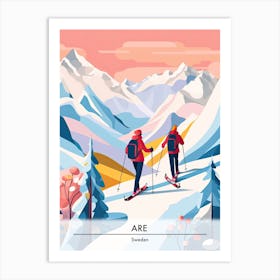 Are In Sweden, Ski Resort Poster Illustration 0 Art Print