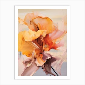 Fall Flower Painting Iris 2 Art Print