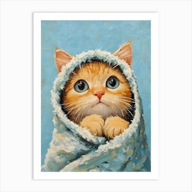 Bathroom Cat 21 Art Print