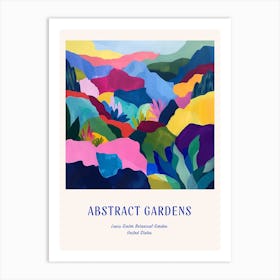 Colourful Gardens Lewis Ginter Botanical Garden Usa 4 Blue Poster Art Print