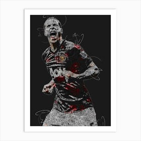 Rio Ferdinand 4 Art Print