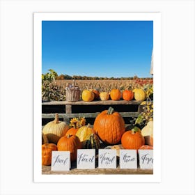 Assortment Of Wooden Thanksgiving Cards Arranged On A Rustic Wooden Table Backs Turned Towards The (5) Art Print