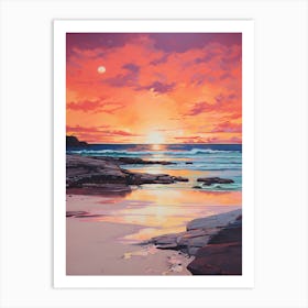 A Vibrant Painting Of Esperance Beach Australia 4 Art Print