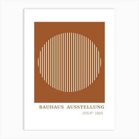 Bauhaus Orange Exhibition 7 Art Print