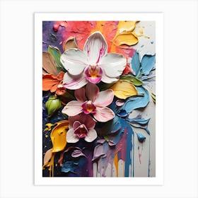 Abstract Of Orchids 1 Art Print