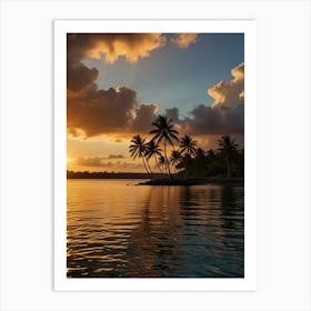 Sunset In The Pacific Ocean 1 Art Print