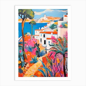 Ibiza Spain 5 Fauvist Painting Art Print