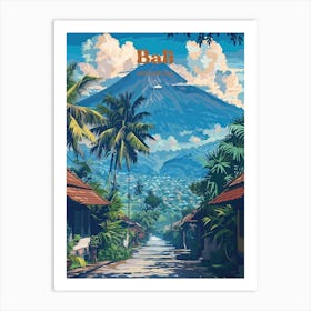 Bali Indonesia Town Travel Art Art Print