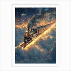 Train In The Clouds 2 Art Print