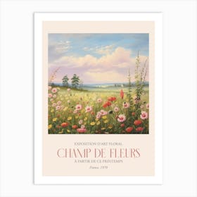 Champ De Fleurs, Floral Art Exhibition 33 Art Print