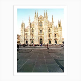 Italy, Milan, View To Milan Cathedral Art Print