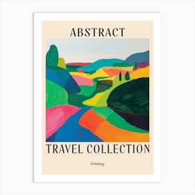 Abstract Travel Collection Poster Germany 3 Art Print